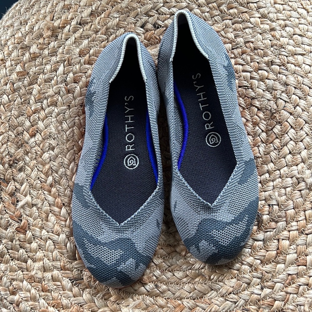 NWOT/BOX ROTHY’S CAMO BALLET SLIPPERS